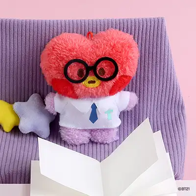 BT21 ぬいぐるみキーリング[プレッピー]- タタ(TATA)