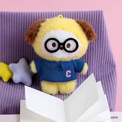 BT21 ぬいぐるみキーリング[プレッピー] - チミー(CHIMMY)