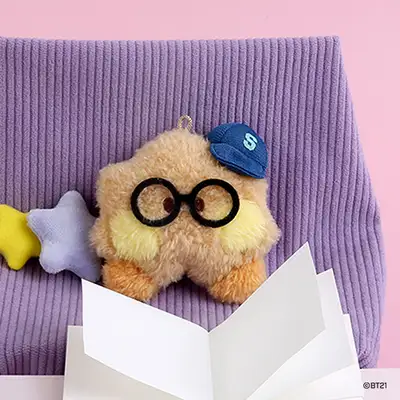 BT21 ぬいぐるみキーリング[プレッピー] - シューキー(SHOOKY)