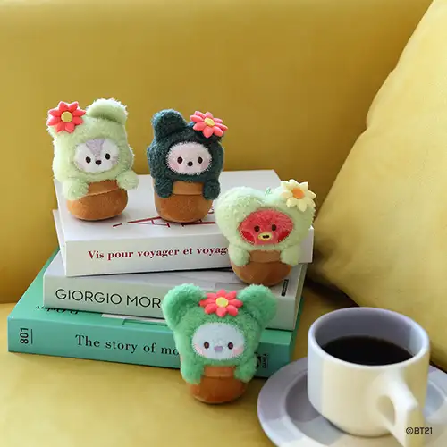 BT21ぬいぐるみキーリング[グリーン] - タタ(TATA) — 3