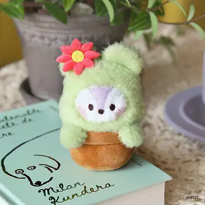 BT21 ぬいぐるみキーリング[グリーン] - MANG