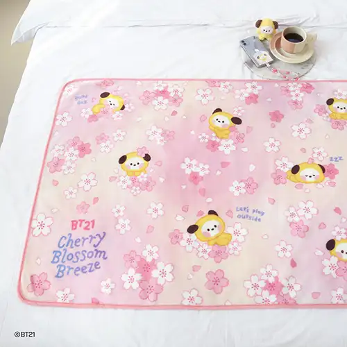 BT21ブランケット[チェリーブロッサム] - チミ(CHIMMY) — 1