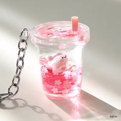BT21 ウォーターキーリング[チェリーブロッサム] - クッキー(COOKY)