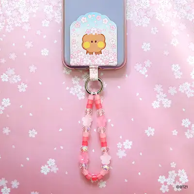 BT21 フォンタグホルダー[チェリーブロッサム] - シュキ(SHOOKY)