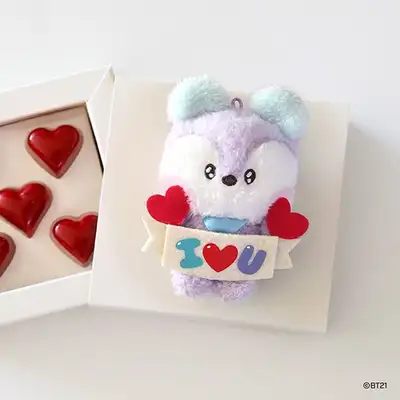 BT21 ぬいぐるみキーリング[アラレビュー] - マン(MANG)