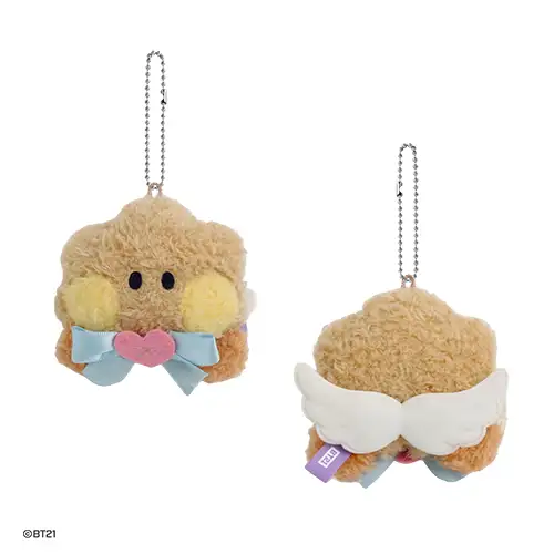 BT21 minini ぬいぐるみキーリング [エンジェル] - SHOOKY — 2