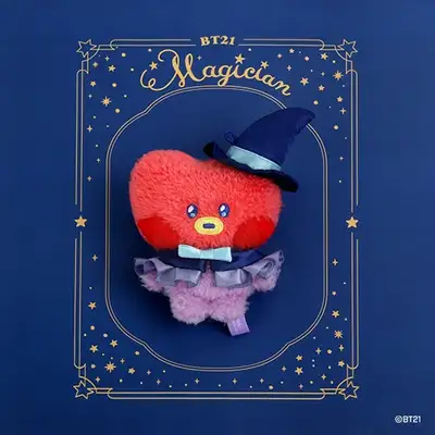 BT21 minini ぬいぐるみキーリング 【魔法使いS】 - タタ(TATA)