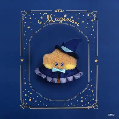BT21 minini ぬいぐるみキーリング [魔法使いS] - SHOOKY(シュキ)