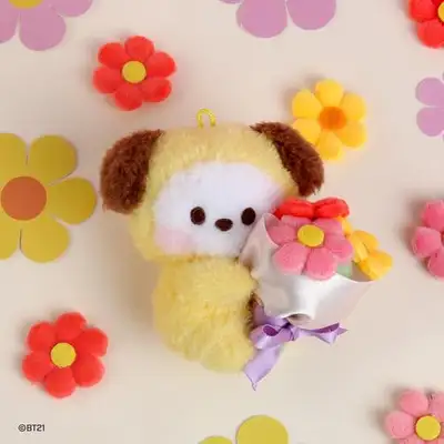 BT21 minini ぬいぐるみキーリング [花束] - チミー(CHIMMY)