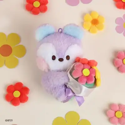 BT21 minini ぬいぐるみキーリング [花束] - マング