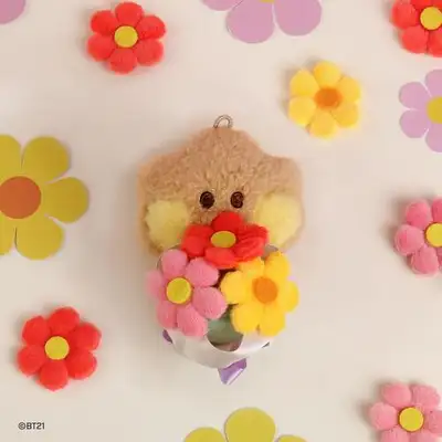 BT21 minini ぬいぐるみキーリング [花束] - シューキ(SHOOKY)