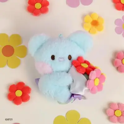 BT21 minini ぬいぐるみキーリング [花束] - KOYA(コヤ)