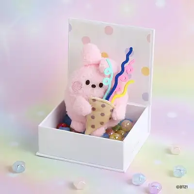 BT21 minini ぬいぐるみキーリング [サプライズ] - クッキー(COOKY)