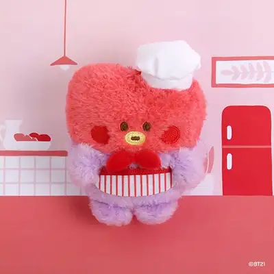 BT21 minini ぬいぐるみキーリング [シェフ] - タタ(TATA)