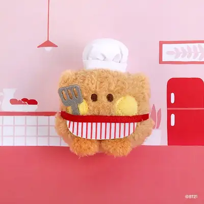 BT21 minini ぬいぐるみキーリング [シェフ] - シューキ(SHOOKY)