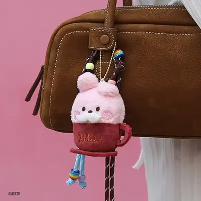 BT21 minini ぬいぐるみキーリング [ラッテ] - クッキー(COOKY)