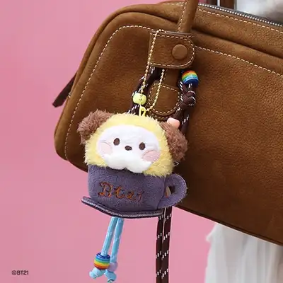 BT21 minini ぬいぐるみキーリング [ラテ] - チミー(CHIMMY)