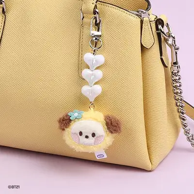 BT21 ビーズドール キーリング[フェイス]- CHIMMY(チミー)