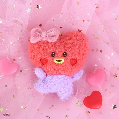 BT21 minini ぬいぐるみキーリング 【ラブリー】 - タタ(TATA)