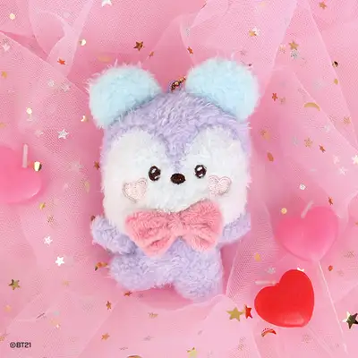 BT21 minini ぬいぐるみキーリング [ラブリー] - MANG