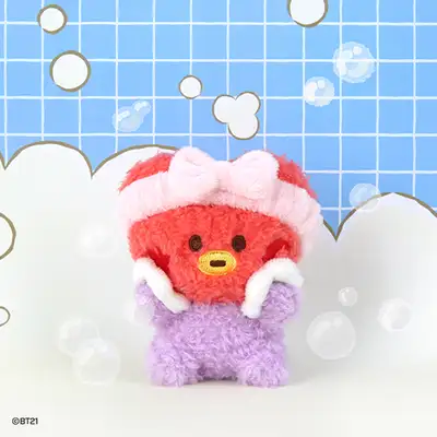 BT21 minini ぬいぐるみキーリング [バスタイム] - タタ(TATA)