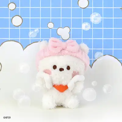 BT21 minini ぬいぐるみキーリング [バスタイム] - RJ