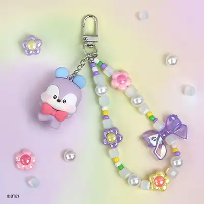 BT21 ビーズストラップキーリング[ラブリー]- MANG