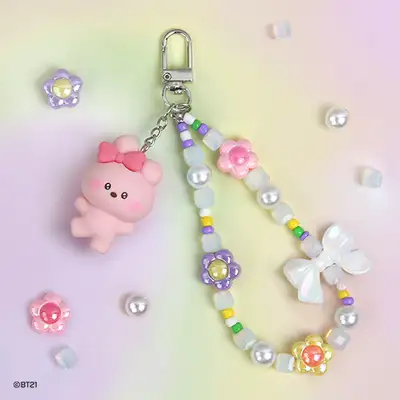 BT21ビーズストラップキーリング[ラブリー]- クッキー(COOKY)
