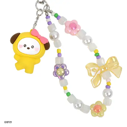 BT21ビーズストラップキーリング[ラブリー]- チミー(CHIMMY) — 4