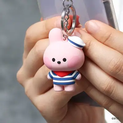 BT21 フィギュアキーリング [マリン] - クッキー(COOKY)