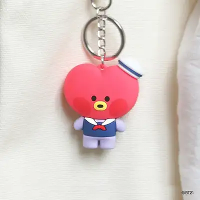 BT21フィギュアキーリング [マリン] - タタ(TATA)