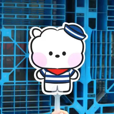 BT21 うちわ [マリン] - アールジェイ(RJ)