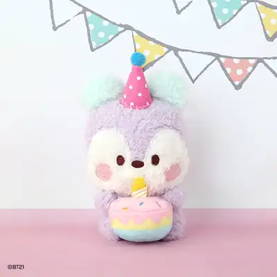 BT21 ぬいぐるみキーリング [ハッピータイム] - MANG