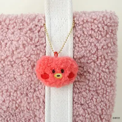 BT21 minini ぬいぐるみキーリング [フェース] - タタ(TATA)