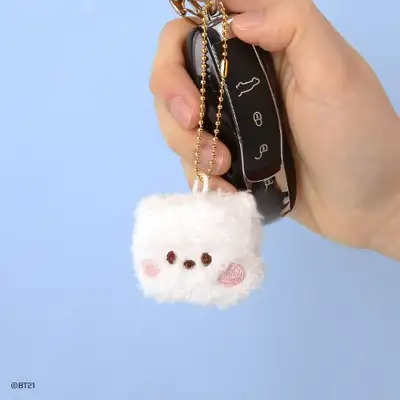 BT21 minini ぬいぐるみキーリング [フェイス] - RJ