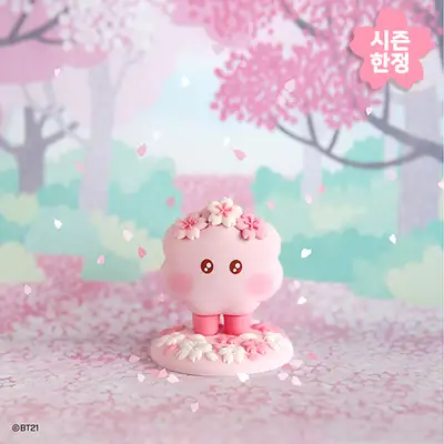 BT21 フィギュア【チェリーブロッサム】- シューキ(SHOOKY)
