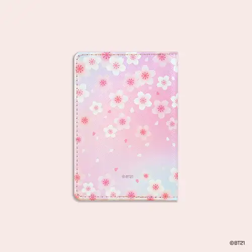 BT21 レザーパッチ カードケース [チェリーブロッサム] - アールジェイ(RJ) — 3