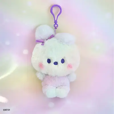 BT21 minini ぬいぐるみキーリング [レインボー] - クッキー(COOKY)
