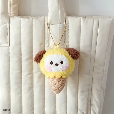 BT21 minini ぬいぐるみキーリング [アイスクリーム] - チミー(CHIMMY)
