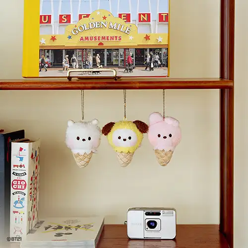 BT21 minini ぬいぐるみキーリング [アイスクリーム] - チミー(CHIMMY) — 4