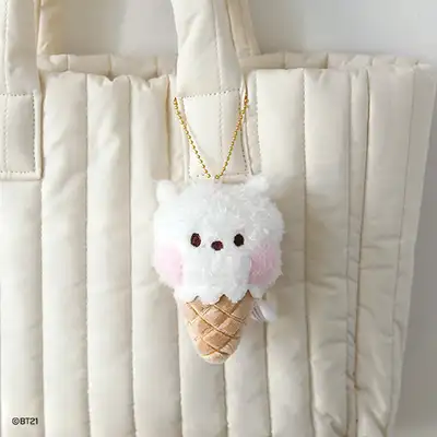 BT21 minini ぬいぐるみキーリング [アイスクリーム] - RJ
