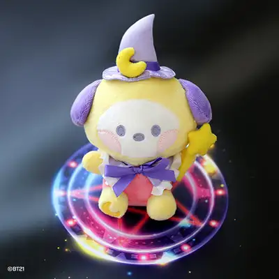 BT21 minini ぬいぐるみキーリング [魔法使い] - チミ(CHIMMY)