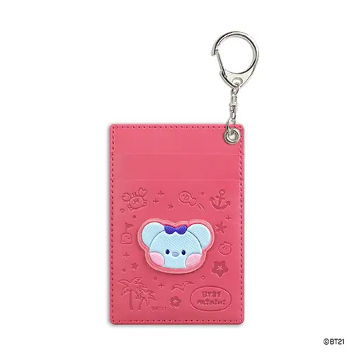 BT21 レザーパッチ カードホルダー [バカンス] - コヤ(KOYA) — 2