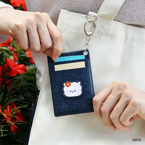 BT21 レザーパッチ カードホルダー [バカンス] - コヤ(KOYA) — 4