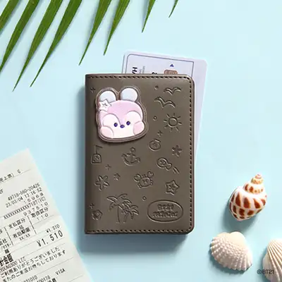 BT21 レザーパッチ カードケース [バカンス] - MANG