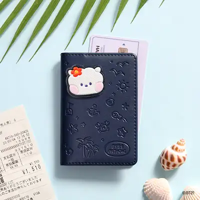BT21 レザーパッチ カードケース [バカンス] - アールジェイ(RJ)