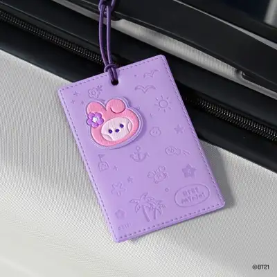 BT21 レザーパッチ トラベルタグ [バカンス] - クッキー(COOKY)