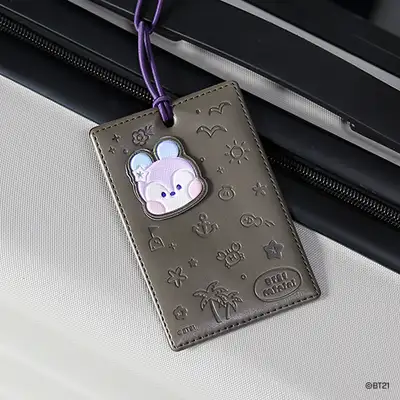BT21 レザーパッチ トラベルタグ [バカンス] - マン(MANG)