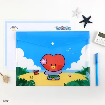 BT21 minini PP ファイルポケット[バカンス] - タタ(TATA)