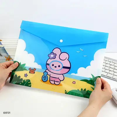 BT21 minini PP ファイルポケット[バカンス] - クッキー(COOKY)
